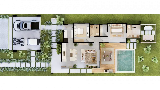 Casa Contemporánea con Piscina Privada en Serena Blue Residences, Corozalito