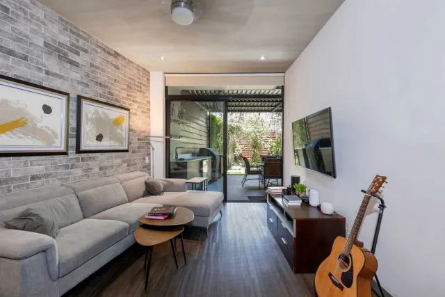 Apartamento Moderno con Jardín Privado en Arborea Flats, Santa Ana